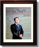 8x10 Framed Martin Sheen Autograph Promo Print - West Wing Constitution Framed Print - Television FSP - Framed   