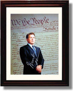 Framed Martin Sheen Autograph Promo Print - West Wing Constitution Framed Print - Television FSP - Framed   