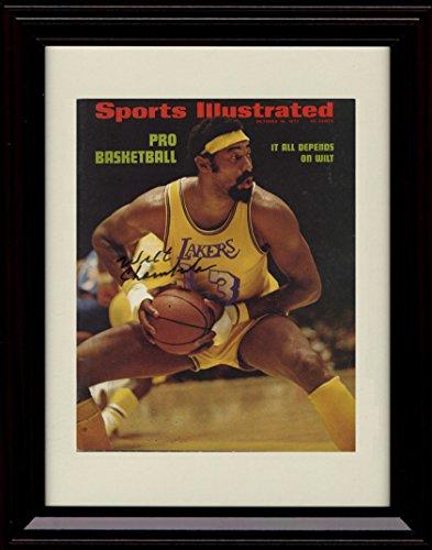 Framed Wilt Chamberlain SI Autograph Promo Print - Lakers World Champs! Framed Print - Pro Basketball FSP - Framed   