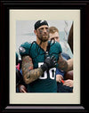 16x20 Framed Chris Long - Philadelphia Eagles Autograph Promo Print - Hand over Heart during Anthem! Gallery Print - Pro Football FSP - Gallery Framed   