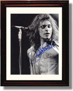 8x10 Framed David Lee Roth Autograph Promo Print Framed Print - Music FSP - Framed   