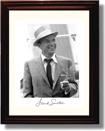 8x10 Framed Frank Sinatra Autograph Promo Print Framed Print - Music FSP - Framed   