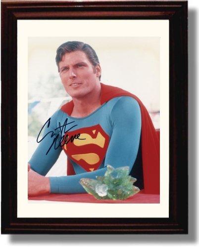 8x10 Framed Christopher Reeve Autograph Promo Print - Superman Framed Print - Movies FSP - Framed   