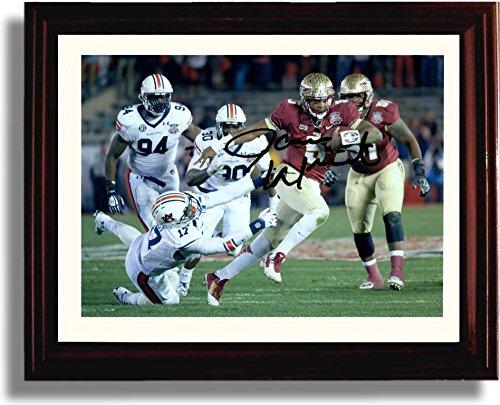 Unframed Jameis Winston Rushing Autograph Promo Print - Florida State Seminoles Unframed Print - College Football FSP - Unframed   