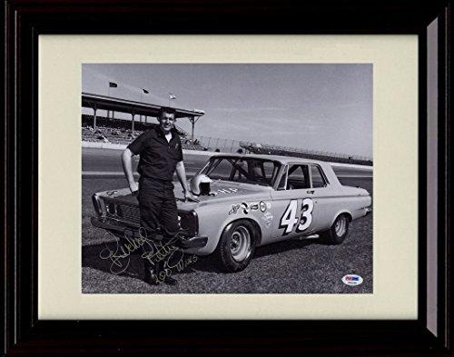 8x10 Framed Richard Petty Autograph Promo Print - Old Time Racing - The King Framed Print - NASCAR FSP - Framed   