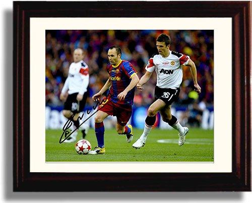 Framed Andres Iniesta Autograph Promo Print Framed Print - Soccer FSP - Framed   