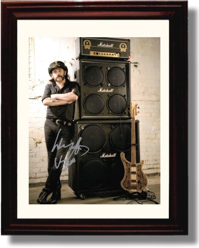 8x10 Framed Lemmy Kilmister Autograph Promo Print Framed Print - Music FSP - Framed   