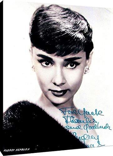 Metal Wall Art:  Audrey Hepburn Autograph Print Metal - Movies FSP - Metal   