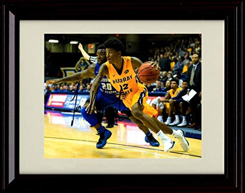 Framed 8x10 Ja Morant Autograph Promo Print - Taking It to The Net - Murray State Framed Print - College Basketball FSP - Framed   