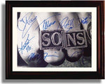 Framed Cast of Sons of Anarchy - Ring Autograph Promo Print Framed Print - Movies FSP - Framed   