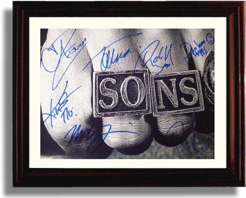 Framed Cast of Sons of Anarchy - Ring Autograph Promo Print Framed Print - Movies FSP - Framed   
