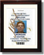 8x10 Framed Dexter Hospital Badge - Michael C Hall Autograph Promo Print Framed Print - Television FSP - Framed   
