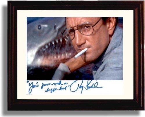 8x10 Framed Roy Scheider Autograph Promo Print - Jaws Framed Print - Movies FSP - Framed   