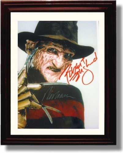 8x10 Framed Robert Englund Closeup Autograph Promo Print - Freddie Krueger Framed Print - Movies FSP - Framed   