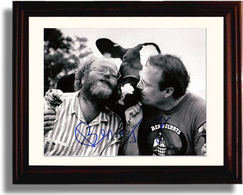 8x10 Framed Ben and Jerry Autograph Promo Print Framed Print - History FSP - Framed   