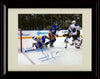 Unframed Henrik Lundqvist Autograph Replica Print - Blocking The Shot Unframed Print - Hockey FSP - Unframed   