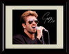 Framed George Michael - Mic - Autograph Promo Print Framed Print - Music FSP - Framed   