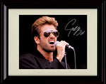8x10 Framed George Michael - Mic - Autograph Promo Print Framed Print - Music FSP - Framed   