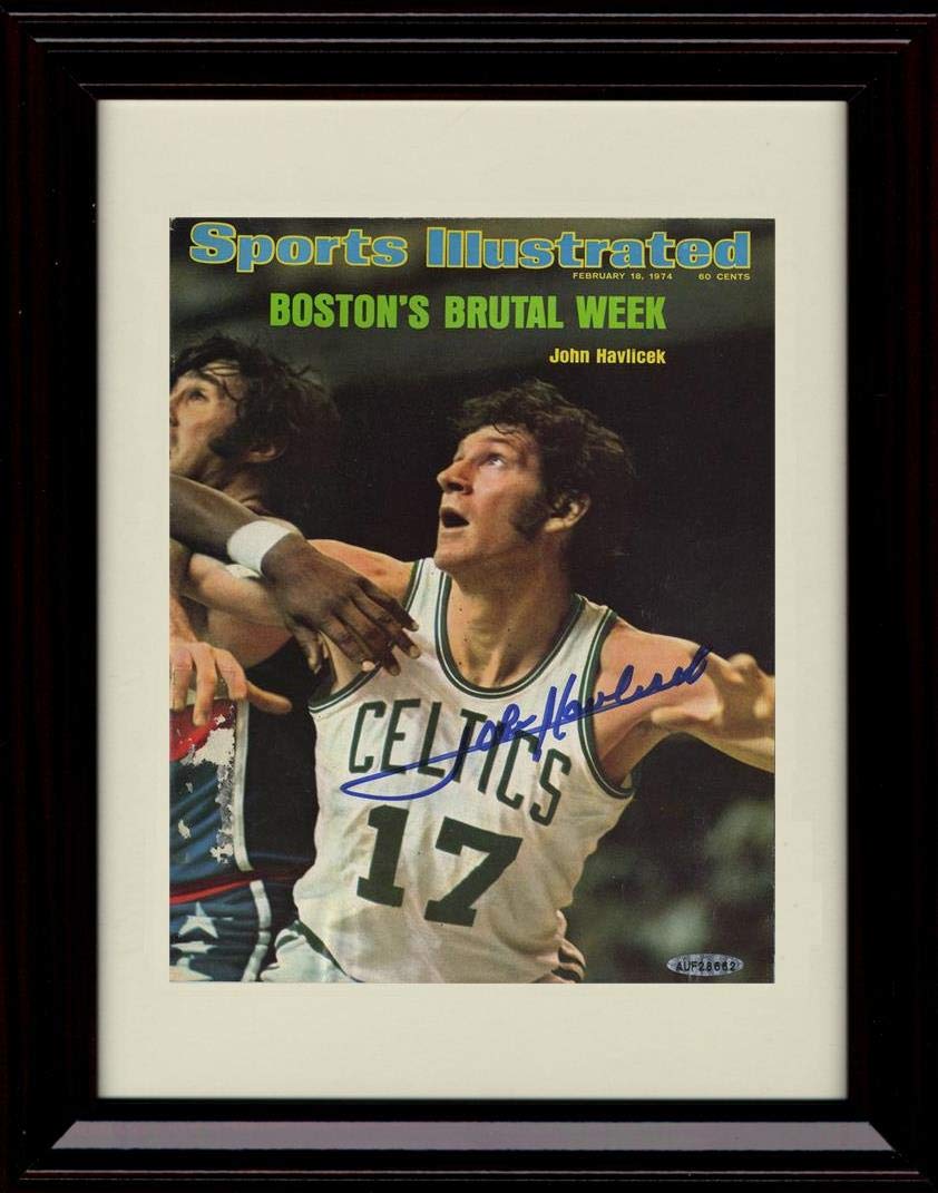Unframed John Havlicek Autograph Replica Print - Sports Illustrated Boston's Brutal Week - Celtics Unframed Print - Pro Basketball FSP - Unframed   