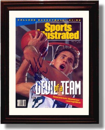 Unframed Christian Laettner "Devil of a Team" SI Autograph Print - Duke Blue Devils Unframed Print - College Basketball FSP - Unframed   