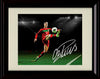 8x10 Framed Cristiano Ronaldo - Red Jersey Autograph Promo Print Framed Print - Soccer FSP - Framed   