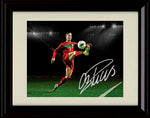 8x10 Framed Cristiano Ronaldo - Red Jersey Autograph Promo Print Framed Print - Soccer FSP - Framed   