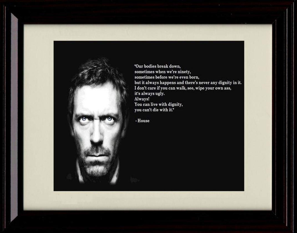 Unframed House Quote Quote - Live with Dignity Unframed Print - Other FSP - Unframed   
