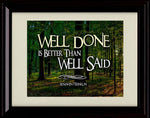 16x20 Framed Ben Franklin Quote - Well Done Gallery Print - Other FSP - Gallery Framed   