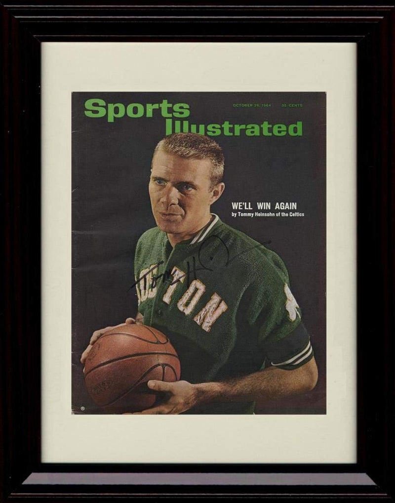8x10 Framed Tommy Helnsohn Autograph Replica Print - Sports Illustrated We'll Win Again - Celtics Framed Print - Pro Basketball FSP - Framed   