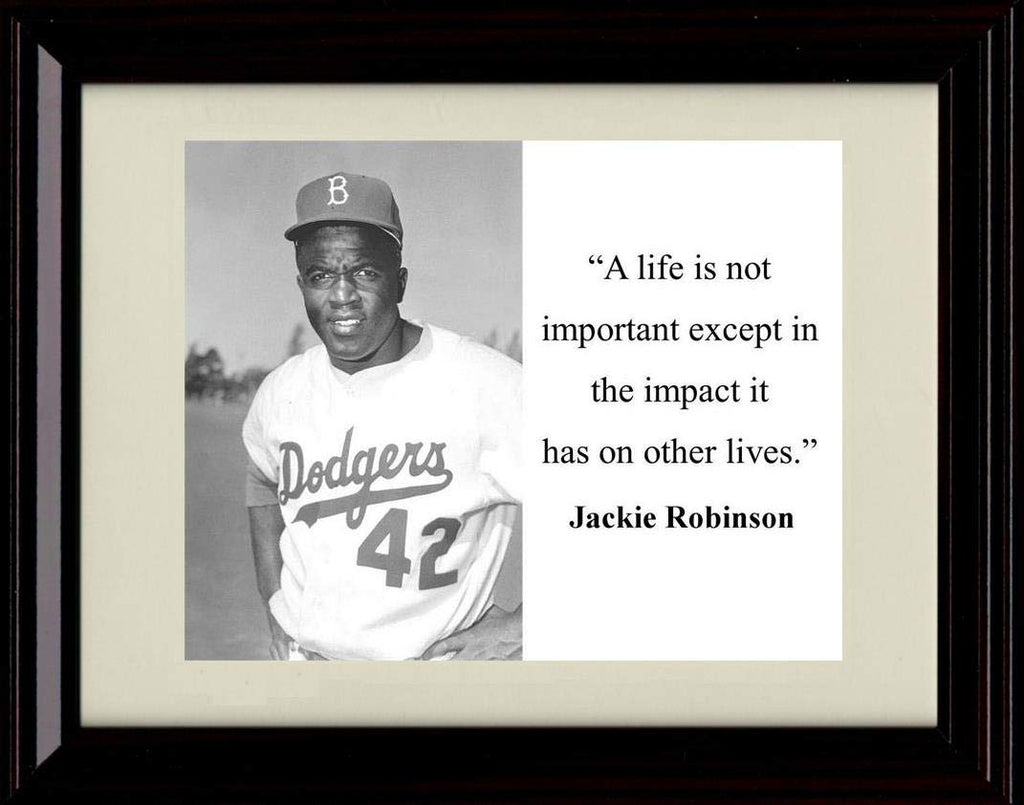 Unframed Jackie Robinson Quote - Your Life Matters Unframed Print - Other FSP - Unframed   