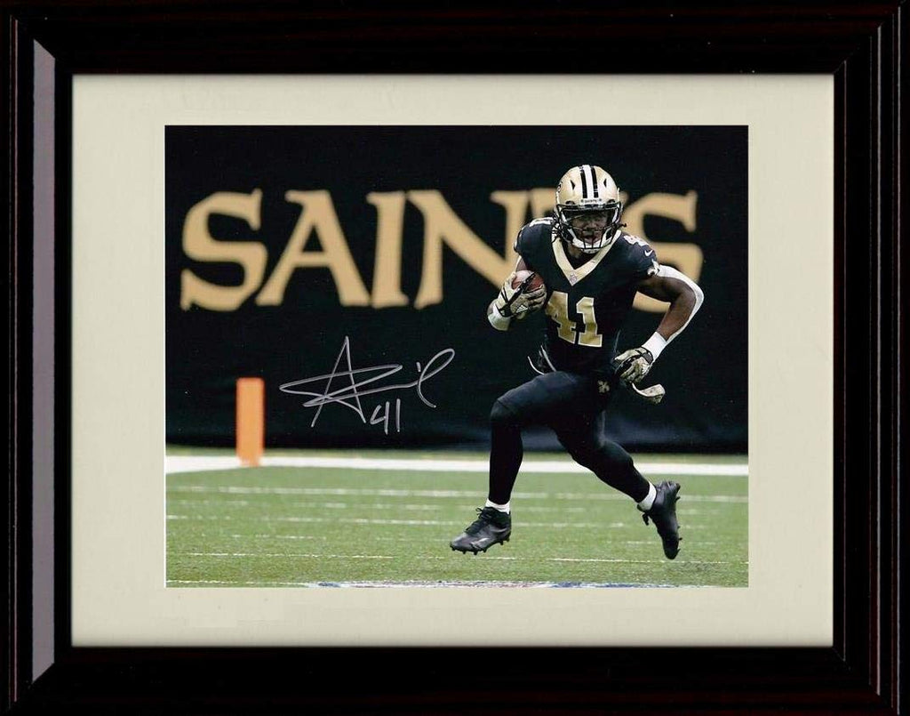 16x20 Framed Alvin Kamara Autograph Replica Print - Finding The Hole Gallery Print - Pro Football FSP - Gallery Framed   