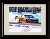 8x10 Framed Joey Logano Autograph Replica Print - Burnout Framed Print - NASCAR FSP - Framed   