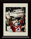 Unframed Joe Sakic Autograph Replica Print - Colorado Avalanche - Holding Trophy Unframed Print - Hockey FSP - Unframed   