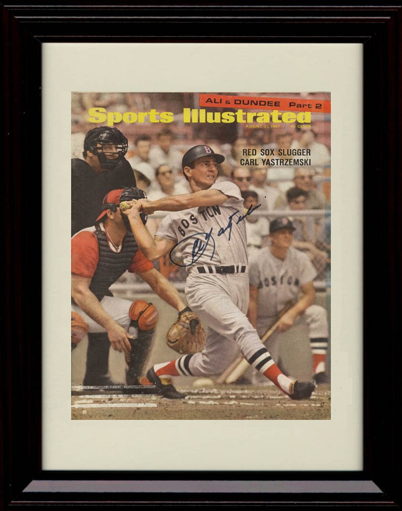 Unframed Carl Yastrzemski Sports Illustrated Autograph Replica Print - Summer of 67' Unframed Print - Baseball FSP - Unframed   