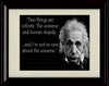 8x10 Framed Albert Einstein Quote - Human Stupidity Framed Print - Other FSP - Framed   