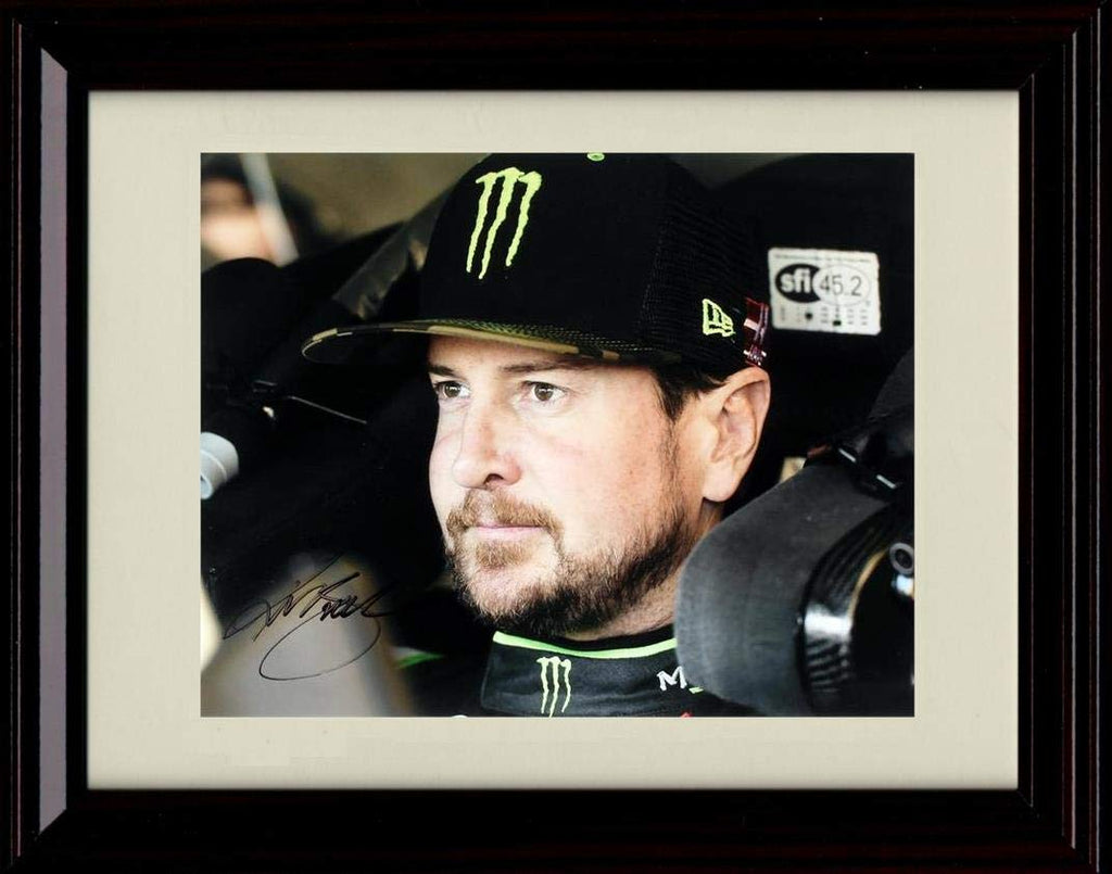 8x10 Framed Kurt Busch Autograph Replica Print - Close Up Framed Print - NASCAR FSP - Framed   