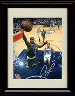 16x20 Framed Antoine Walker Autograph Replica Print - in The Air - Celtics Gallery Print - Pro Basketball FSP - Gallery Framed   