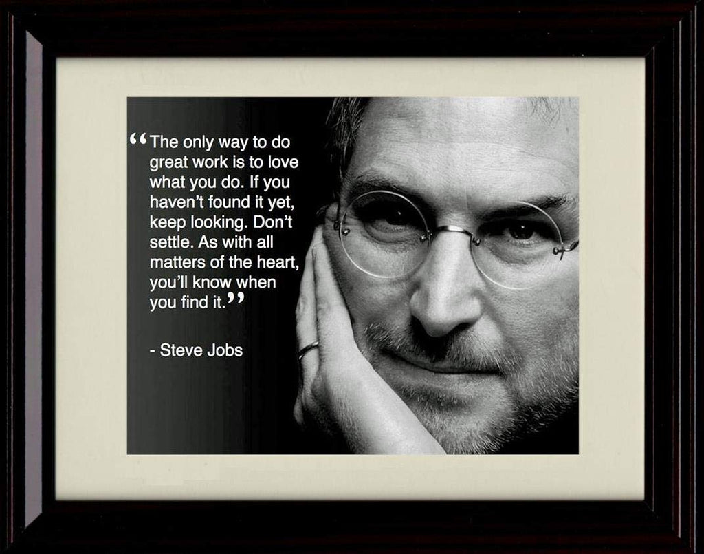 8x10 Framed Steve Jobs Quote - Success Framed Print - Other FSP - Framed   