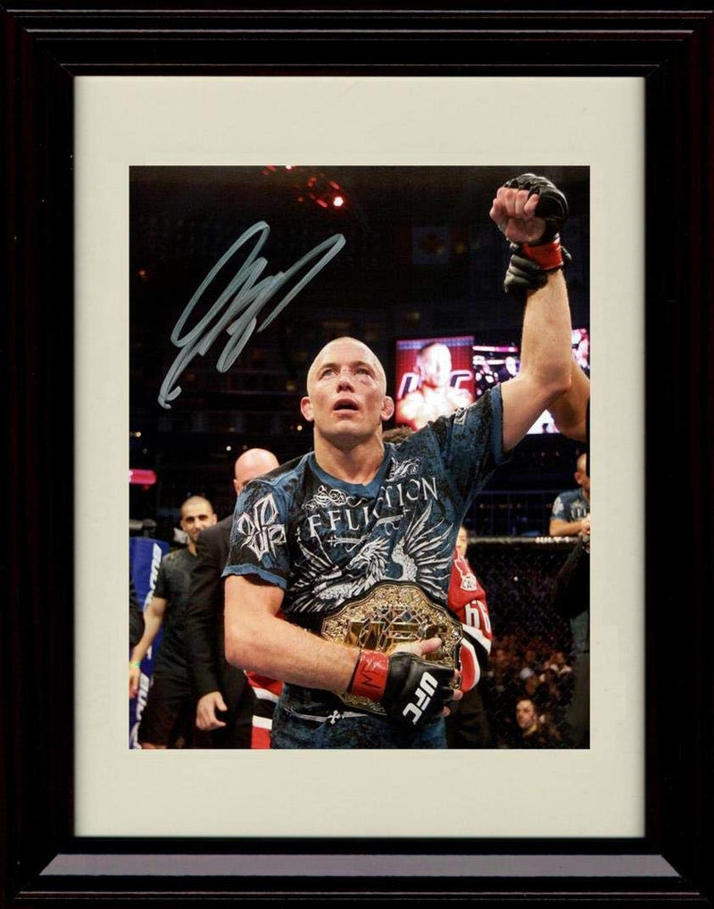 Unframed Georges St Pierre Autograph Replica Print - Affliction Unframed Print - Other FSP - Unframed   