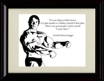 8x10 Framed Arnold Schwarzenegger Quote - Visualize Yourself Framed Print - Other FSP - Framed   