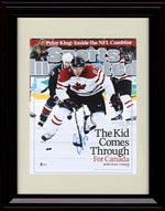 8x10 Framed Sidney Crosby Autograph Replica Print - Sports Illustrated The Kid Comes Through Framed Print - Hockey FSP - Framed   
