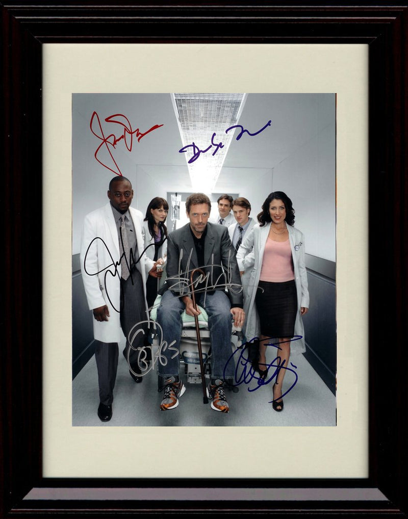 Unframed House Autograph Replica Print - House Cast Unframed Print - Television FSP - Unframed   