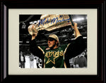 Unframed Mike Modano Autograph Replica Print - Dallas Stars - Holding Trophy Unframed Print - Hockey FSP - Unframed   