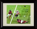 8x10 Framed Julian Edelman Autograph Replica Print - The Catch Framed Print - Pro Football FSP - Framed   