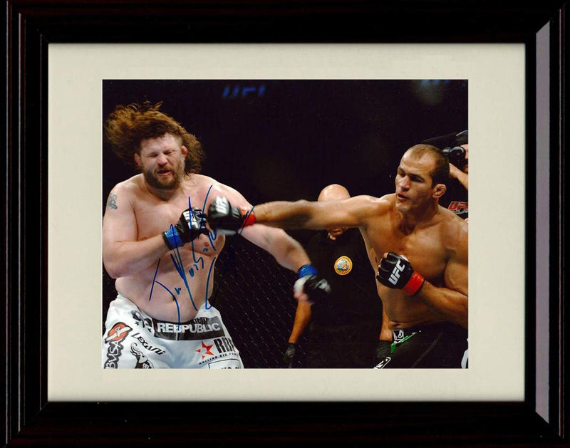 16x20 Framed Junior Dos Santos Autograph Replica Print - Repbulic Gallery Print - Other FSP - Gallery Framed   