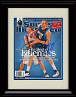 16x20 Framed Nash Nowitzki Autograph Replica Print - Sports Illustrated The Best of Enemies - Dallas Gallery Print - Pro Basketball FSP - Gallery Framed   
