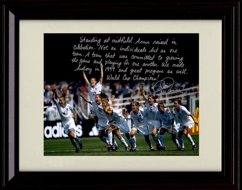 8x10 Framed Mia Hamm Autograph Replica Print - Quote Framed Print - Soccer FSP - Framed   