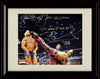 8x10 Framed RIC Flair and Shawn Michaels Autograph Replica Print - Retirement Framed Print - Wrestling FSP - Framed   