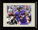 16x20 Framed Lamar Jackson Autograph Replica Print - Throwing Deep Gallery Print - Pro Football FSP - Gallery Framed   