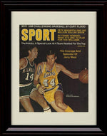 8x10 Framed Jerry West Autograph Replica Print - Sport The Courage and Splendor - Los Angeles Lakers Framed Print - Pro Basketball FSP - Framed   